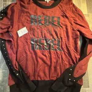 Rebel sweatshirt  adult small Long Sleeve Top